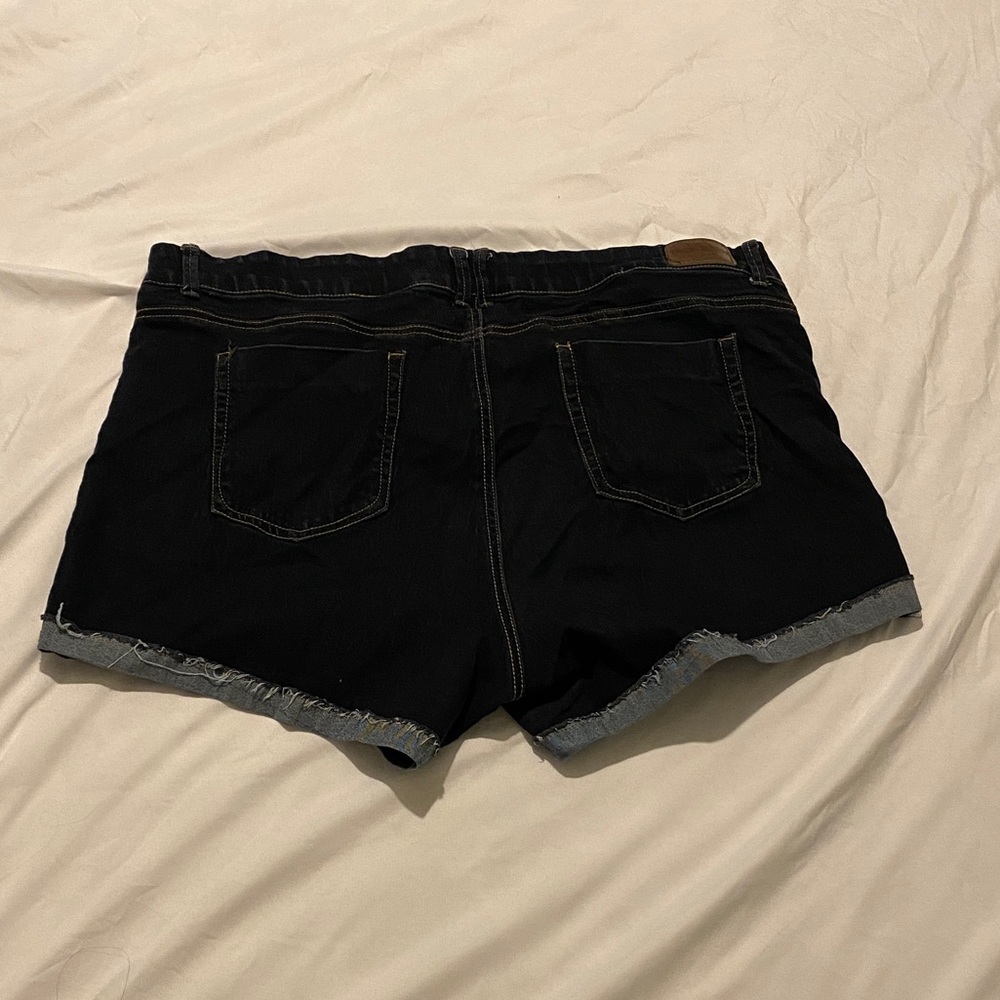 Dark denim shorts